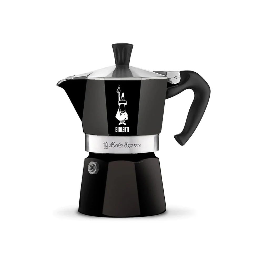 Bialetti Moka Express front view showing classic shape and quick heating benefit