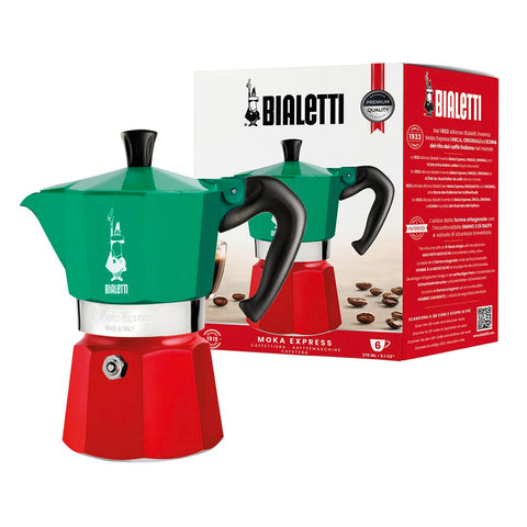 Bialetti front view showing classic shape and reliable brewing