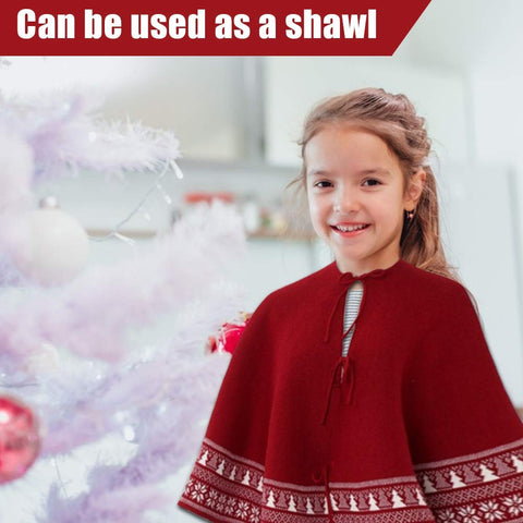 BIANHUA worn as shawl in lifestyle scene illustrating versatile seasonal use and warmth