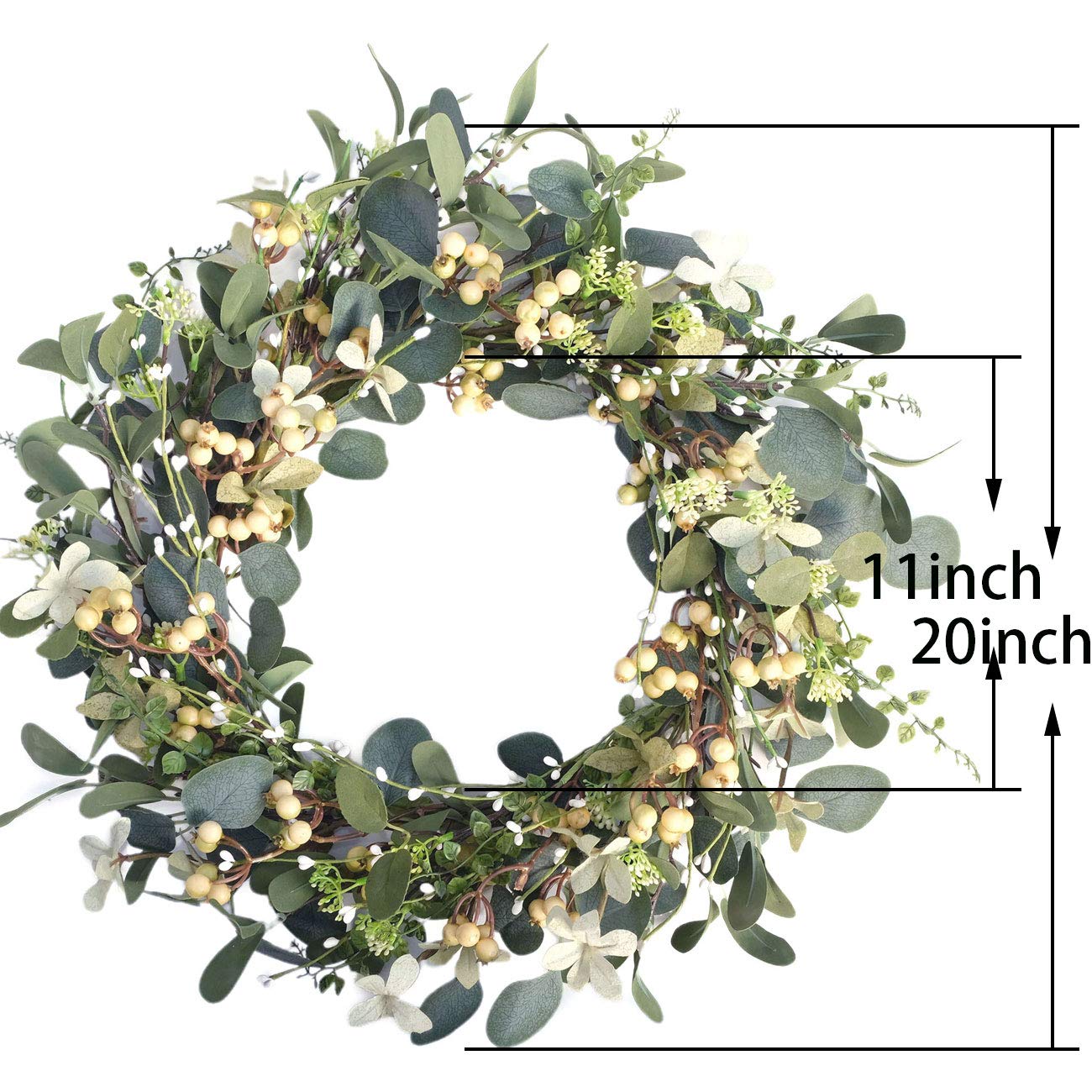 Bibelot side profile showing wreath depth and sturdy iron-ring shape benefit stability