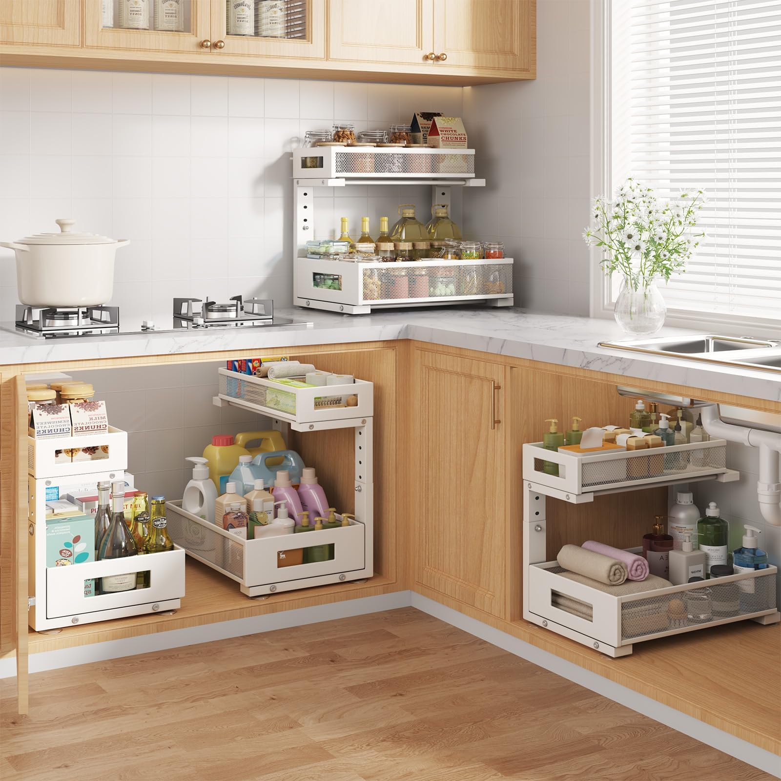 Biboraya drawer pulled out demonstrating smooth glide and easy access