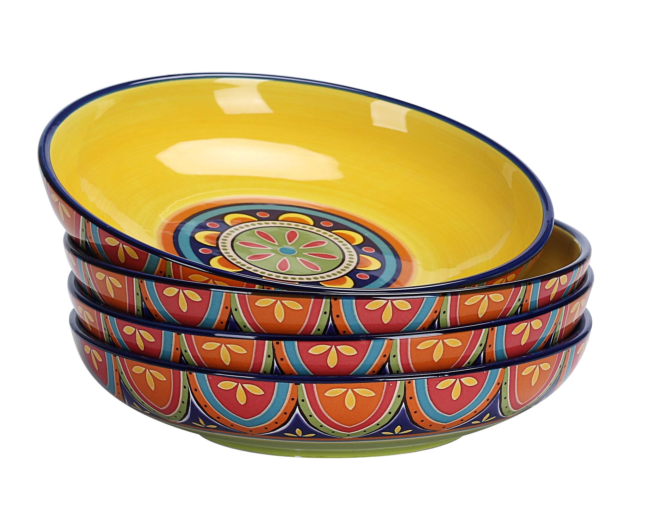 Bico front view Tunisian pattern bowl showing bold design and visual appeal