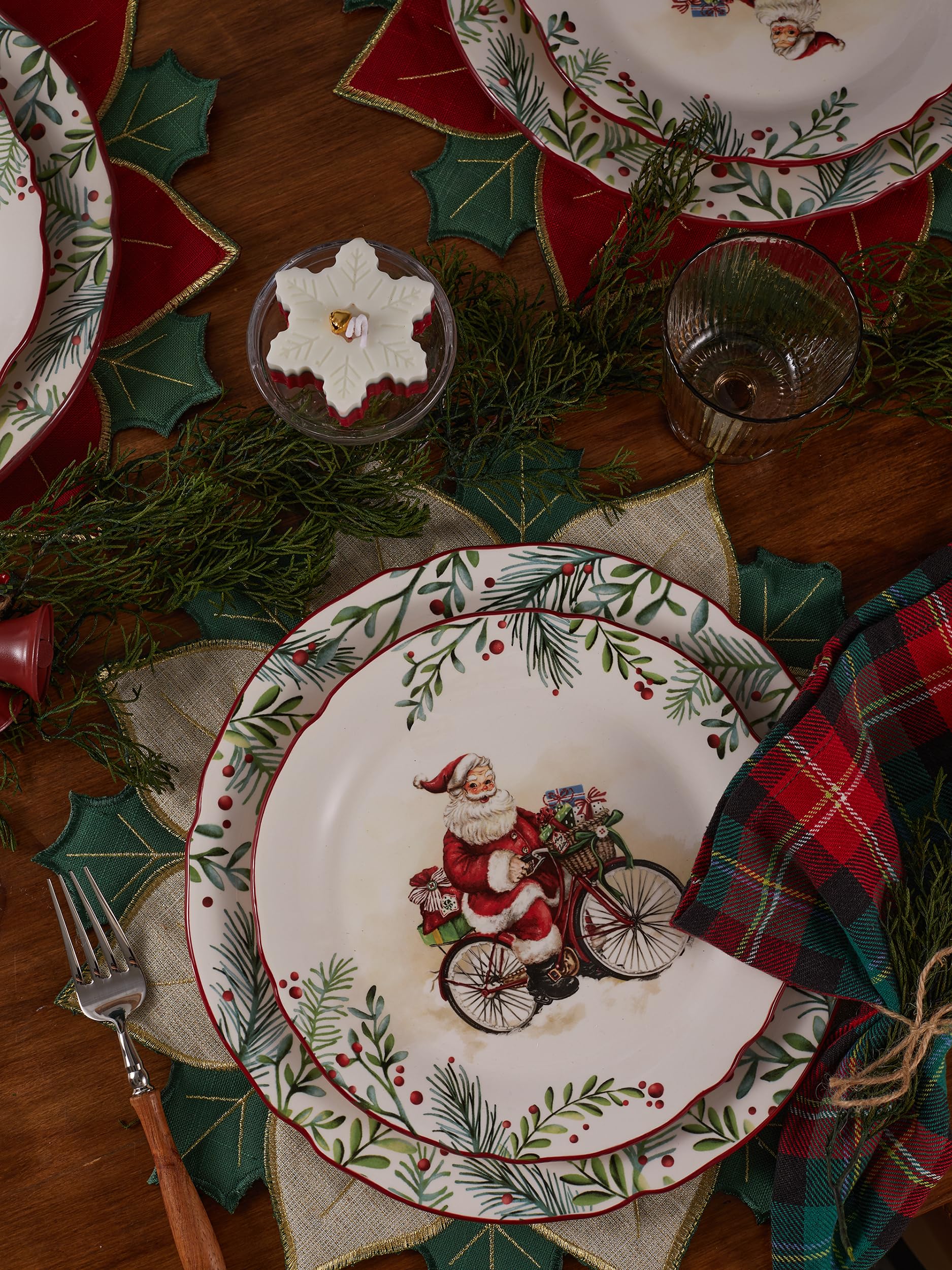 Bico plate in use with salad demonstrating practicality and stylish serving at mealtime