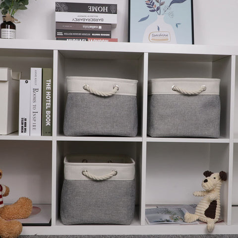 Bidtakay basket placed in cube shelf showing perfect organizer fit