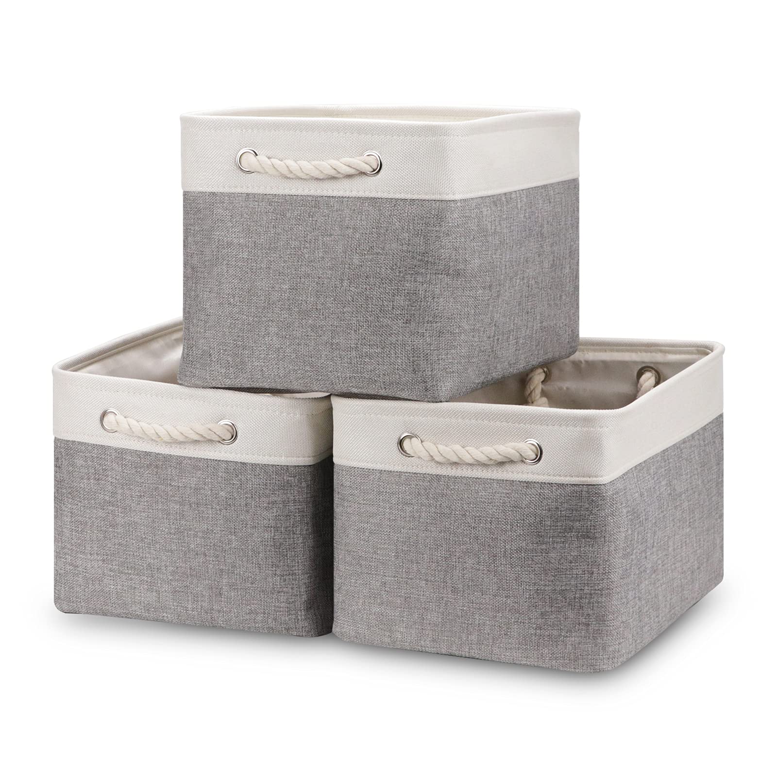 Bidtakay front packaging showing white and grey baskets and neat storage benefit