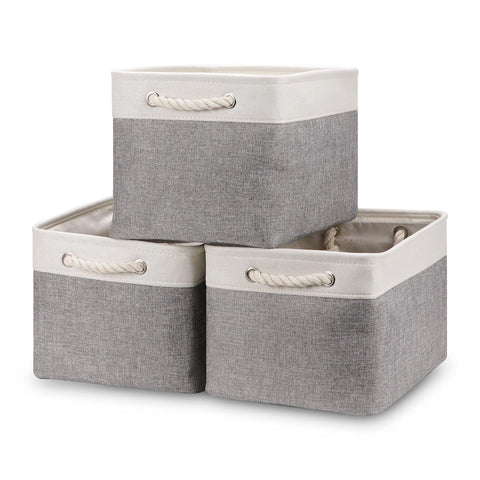 Bidtakay front packaging showing white and grey baskets and neat storage benefit