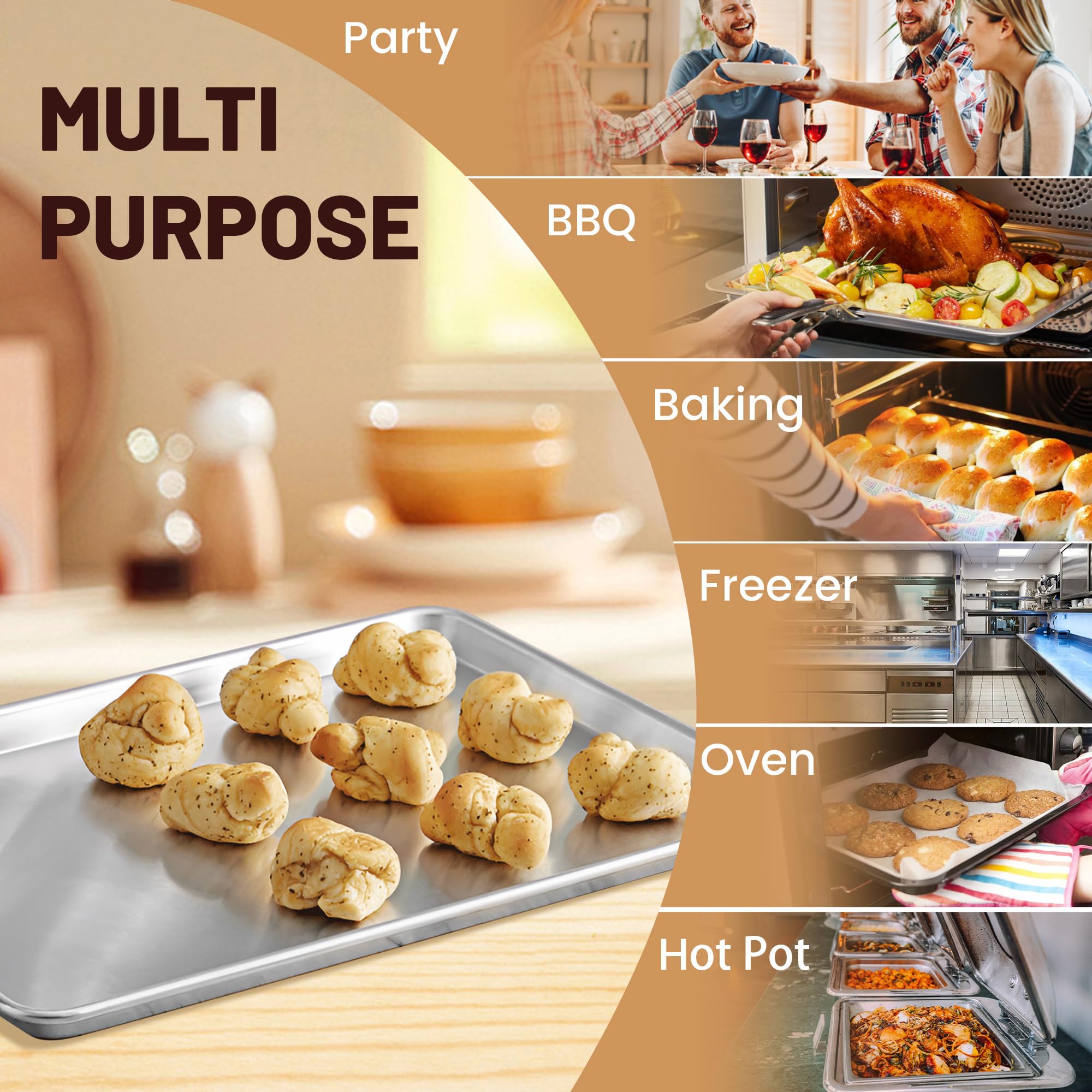 BIEAMA sheet pans arranged in kitchen suggesting professional use