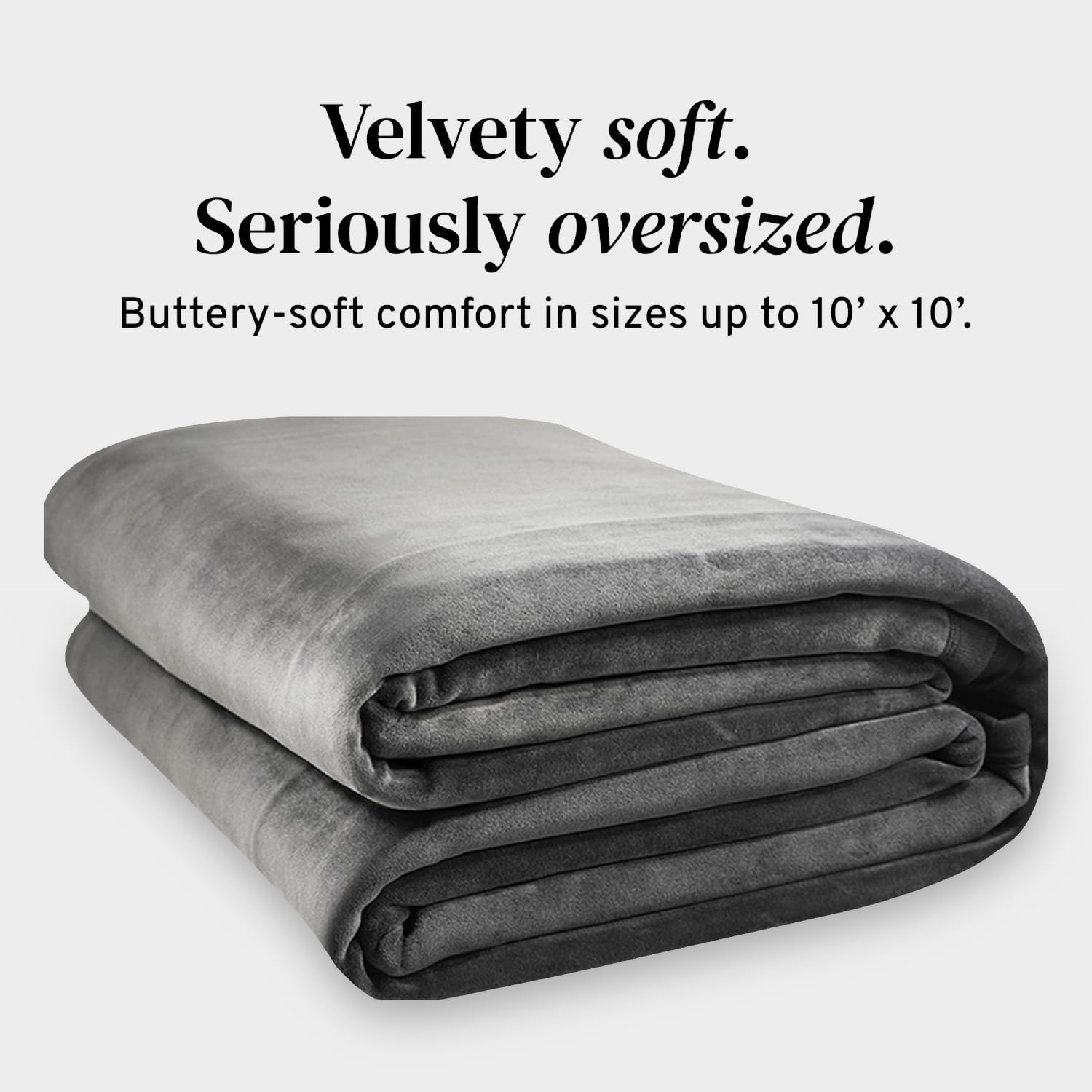 Big Blanket Co fully spread 10x10 blanket on floor demonstrates full coverage benefit