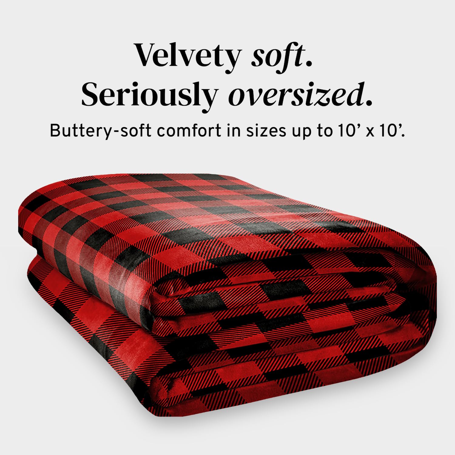 Big Blanket Co fabric stretched to show elasticity and comfort