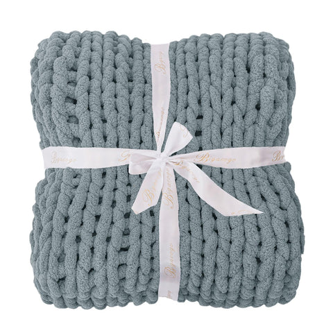 Bigacogo throw at foot of bed enhances bedroom decor and layering