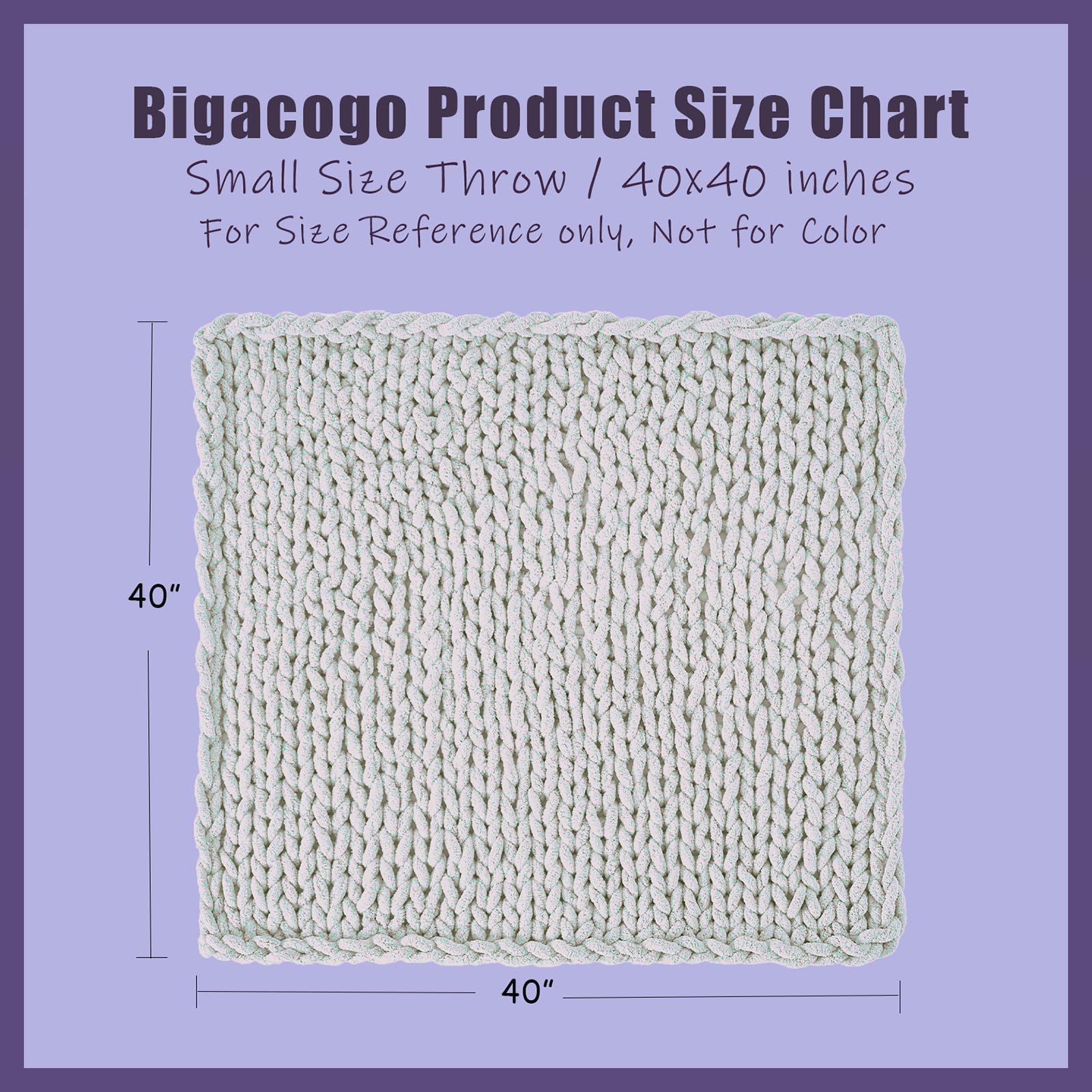 Bigacogo close-up of chenille texture highlighting softness and no-shed comfort