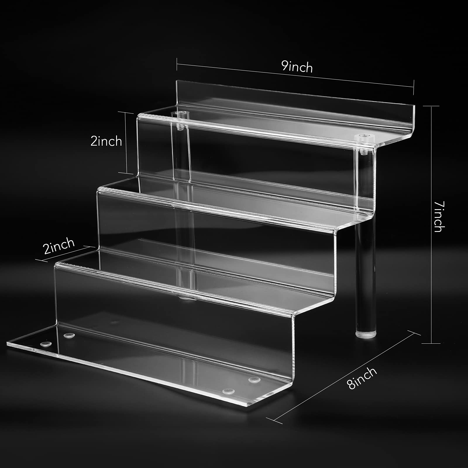 bigantss close-up of thick acrylic edge showing crystal clarity and sturdy construction