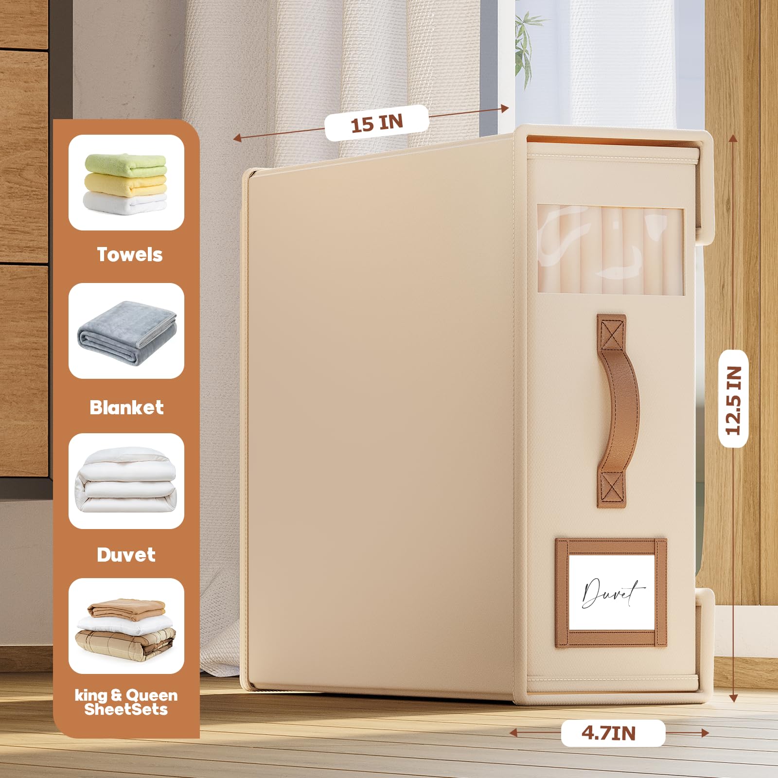 BigPonPon folded organizer flat to save space when not in use