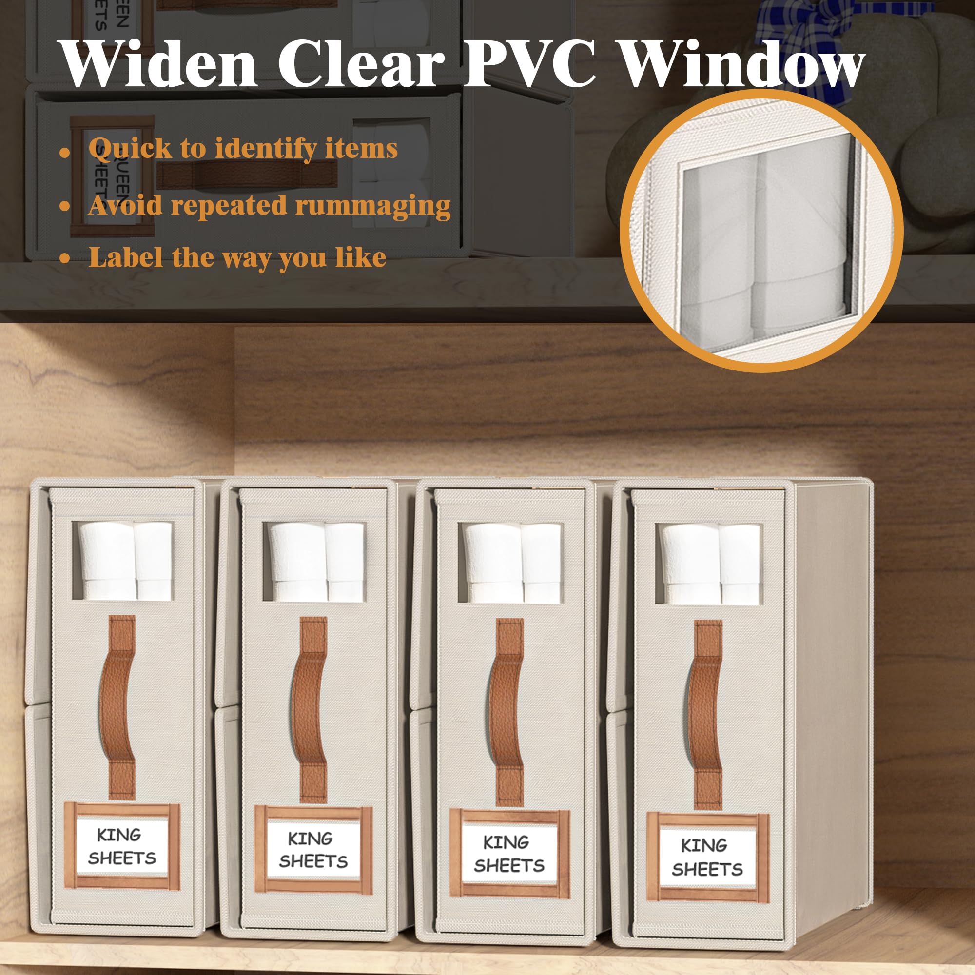 BigPonPon transparent window and label aiding fast identification