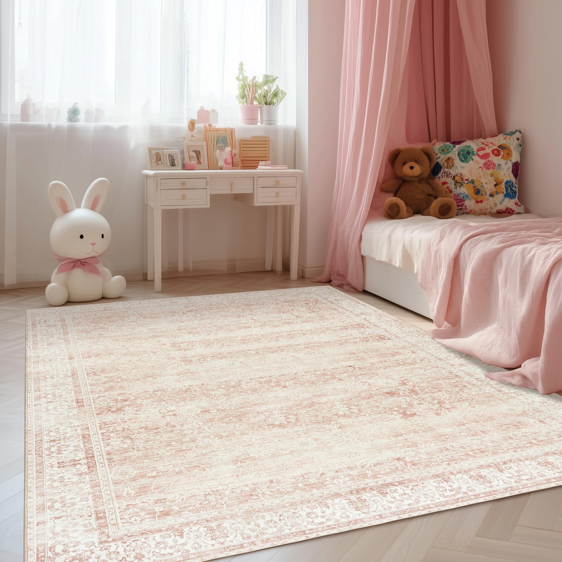 BILEEHOME living room lifestyle shot showing rug anchoring decor beautifully