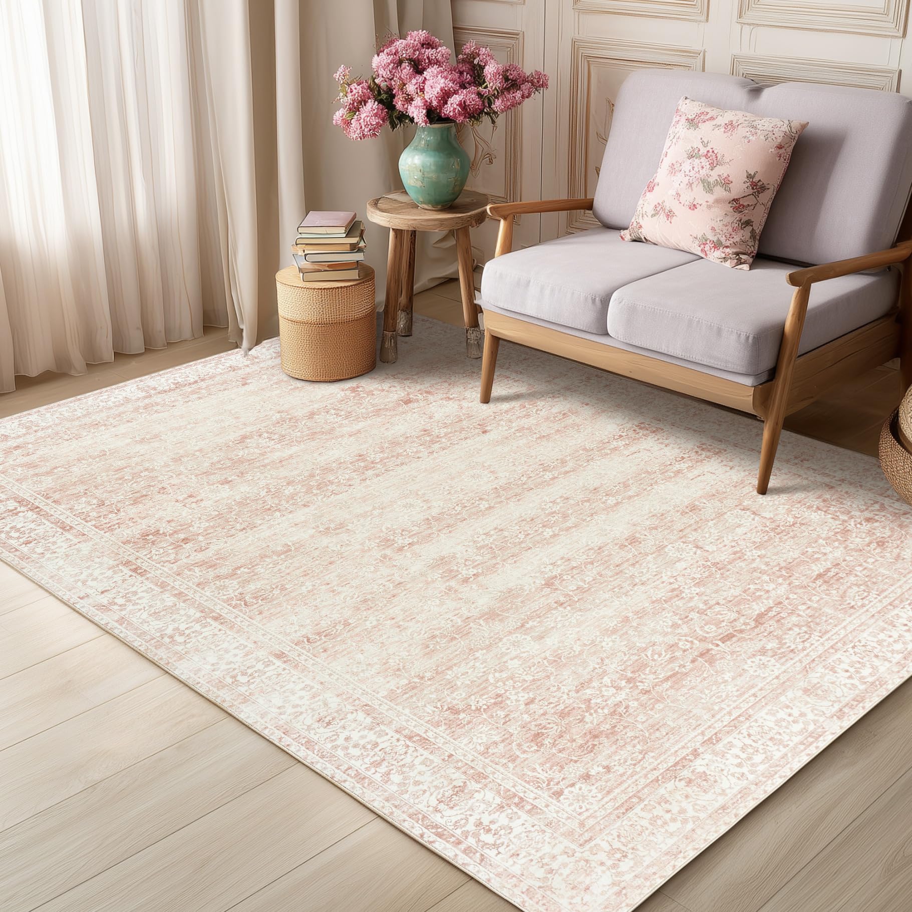 BILEEHOME rug edge and binding detail highlighting durable finish