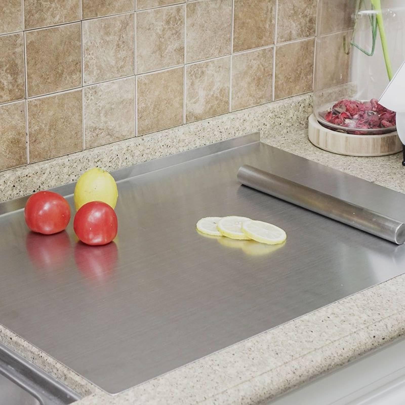 BILLAMB board with bread and pastry demonstrating large surface for baking and rolling dough