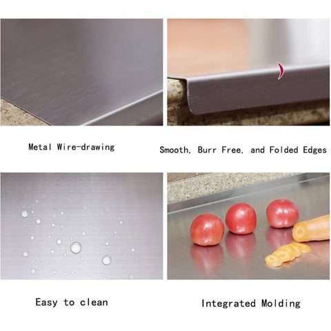 BILLAMB in use chopping vegetables showcasing stability and ample workspace for meal prep