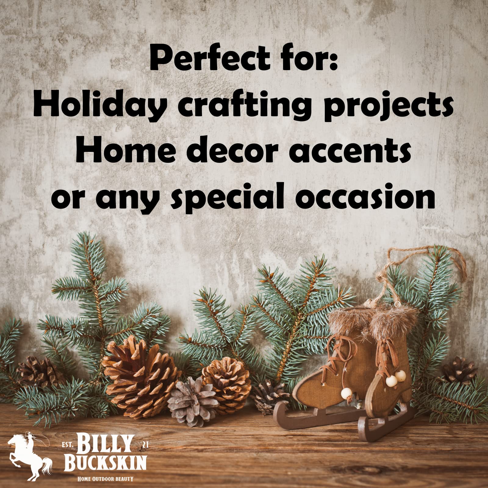 Billy Buckskin small pine cone detail, ideal for delicate accents