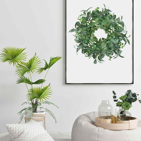 BINFEN wreath styled on mantel showcasing versatile seasonal decor use