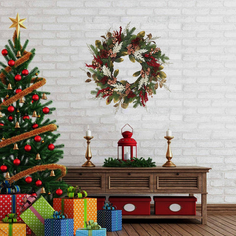 BINFEN wreath in its box showing compact shipping and easy unpack
