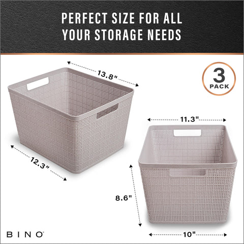 BINO basket handle detail for easy carrying benefit