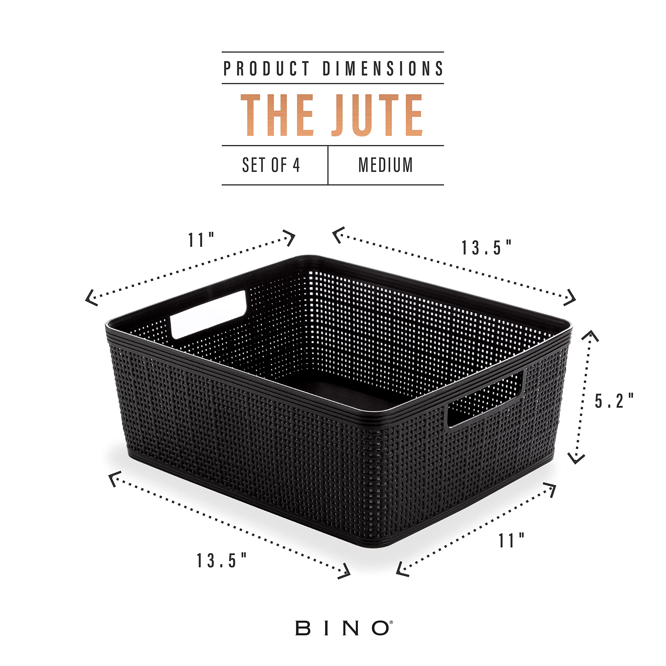 BINO basket holding pantry items demonstrating organized kitchen storage benefit