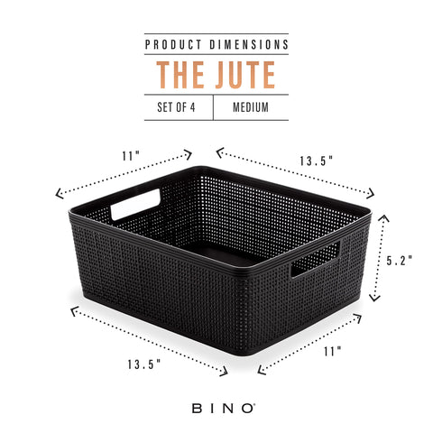 BINO basket holding pantry items demonstrating organized kitchen storage benefit