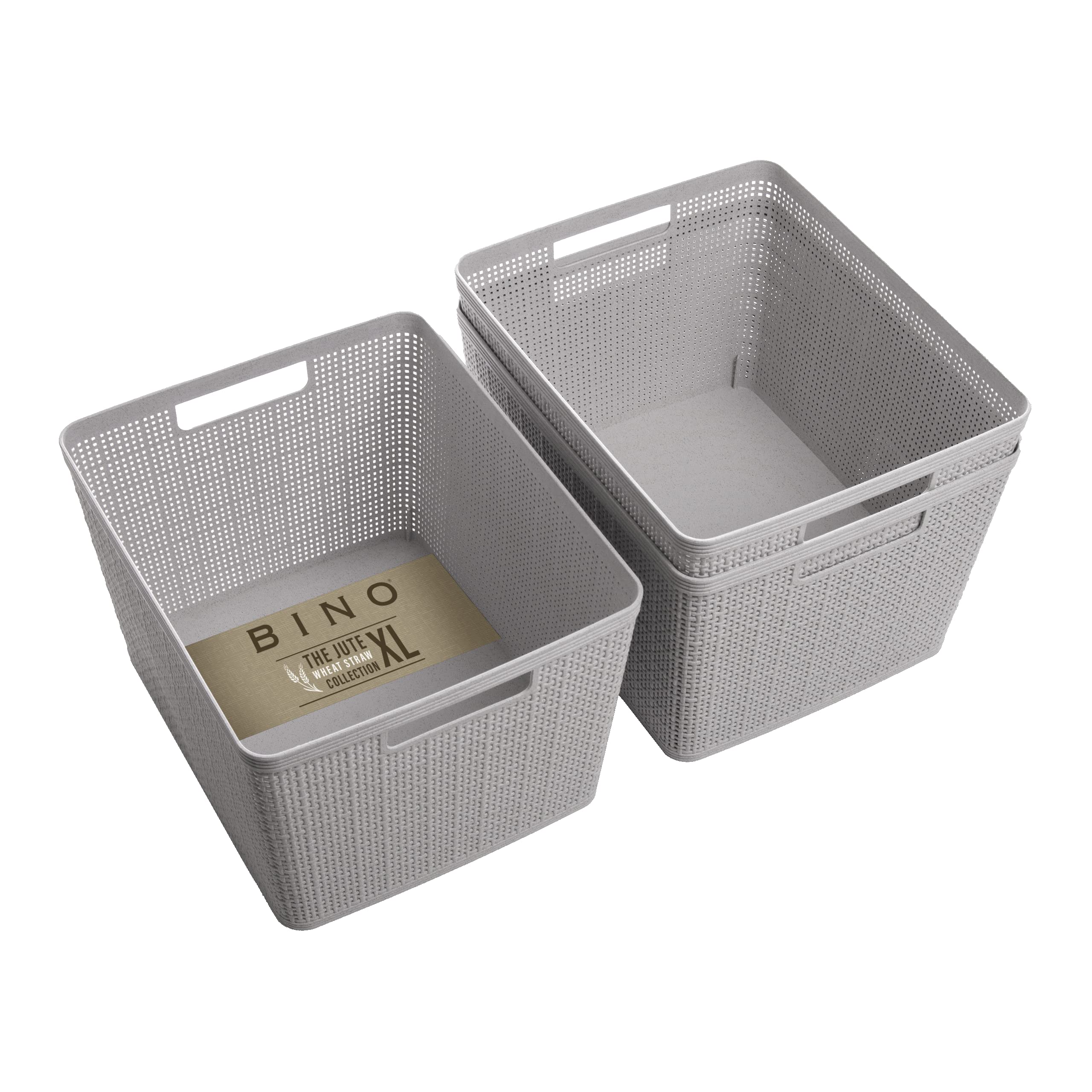 BINO large basket front view showing neat storage benefit