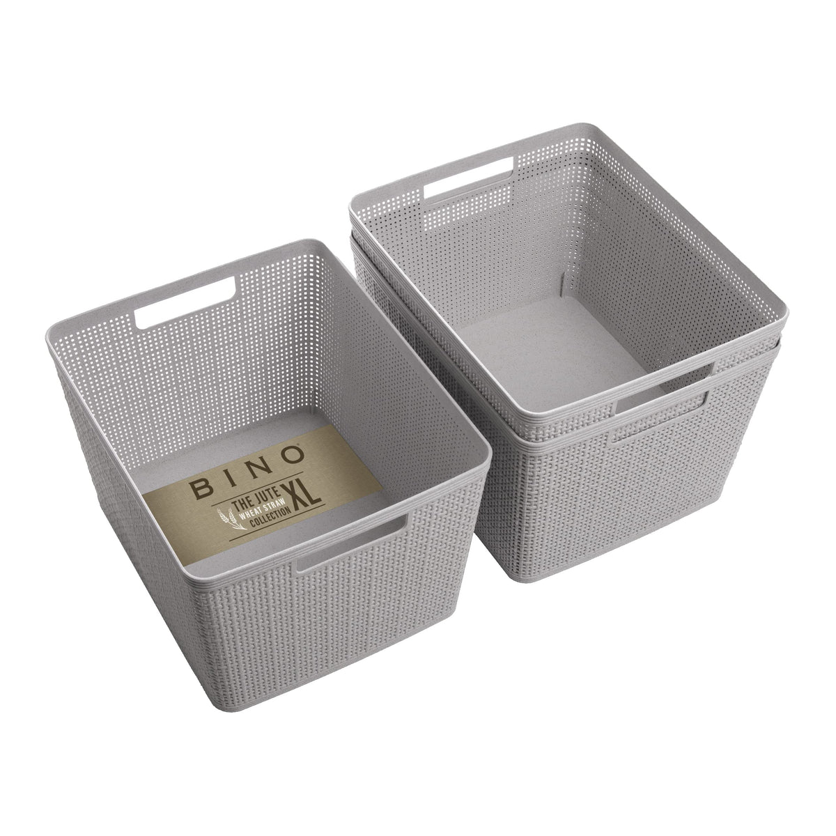 BINO large basket front view showing neat storage benefit