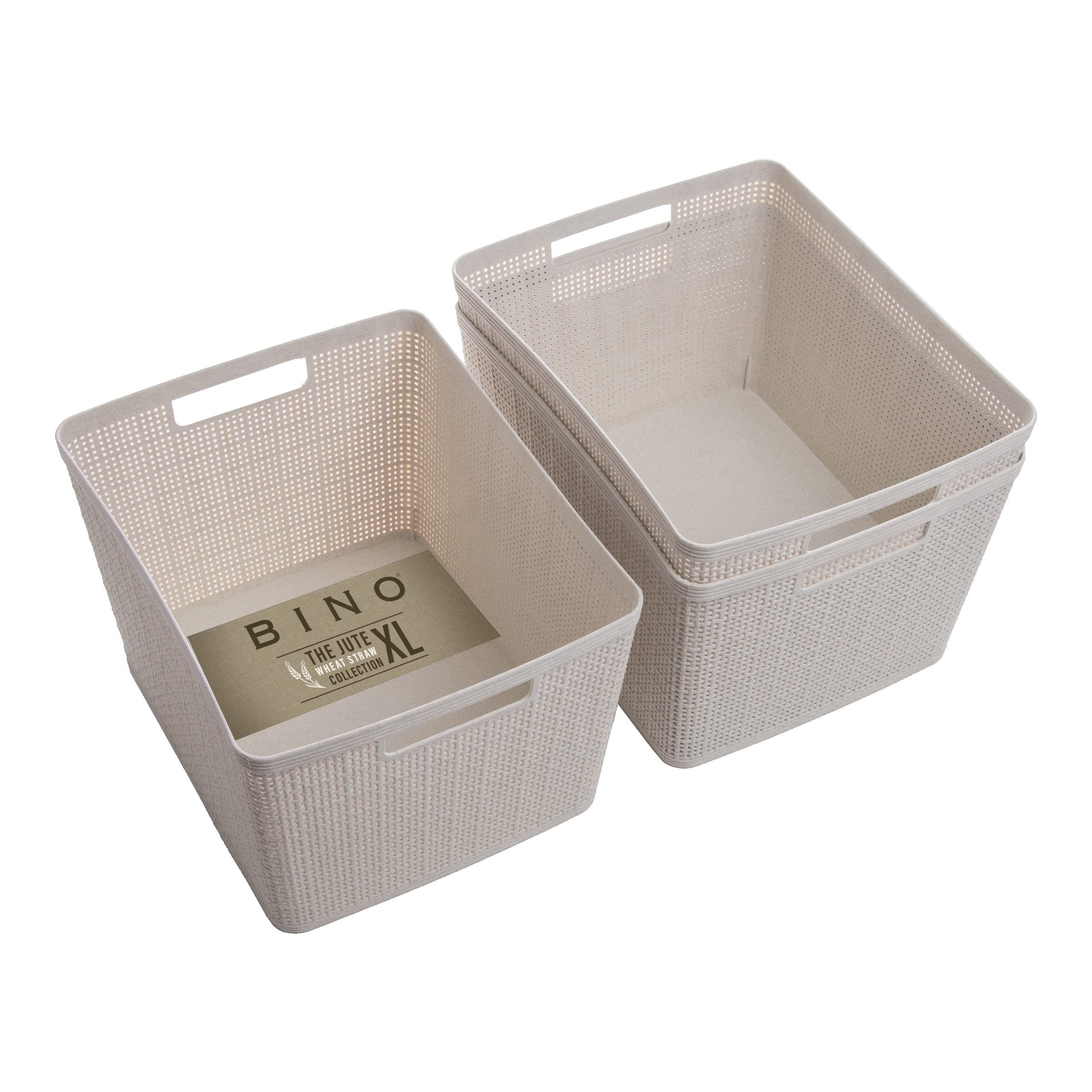 BINO large basket front view showing clean storage and style