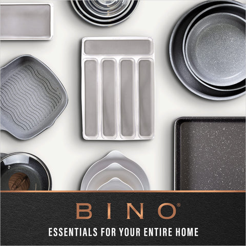 BINO bins on kitchen shelf styled to create a clutter-free look