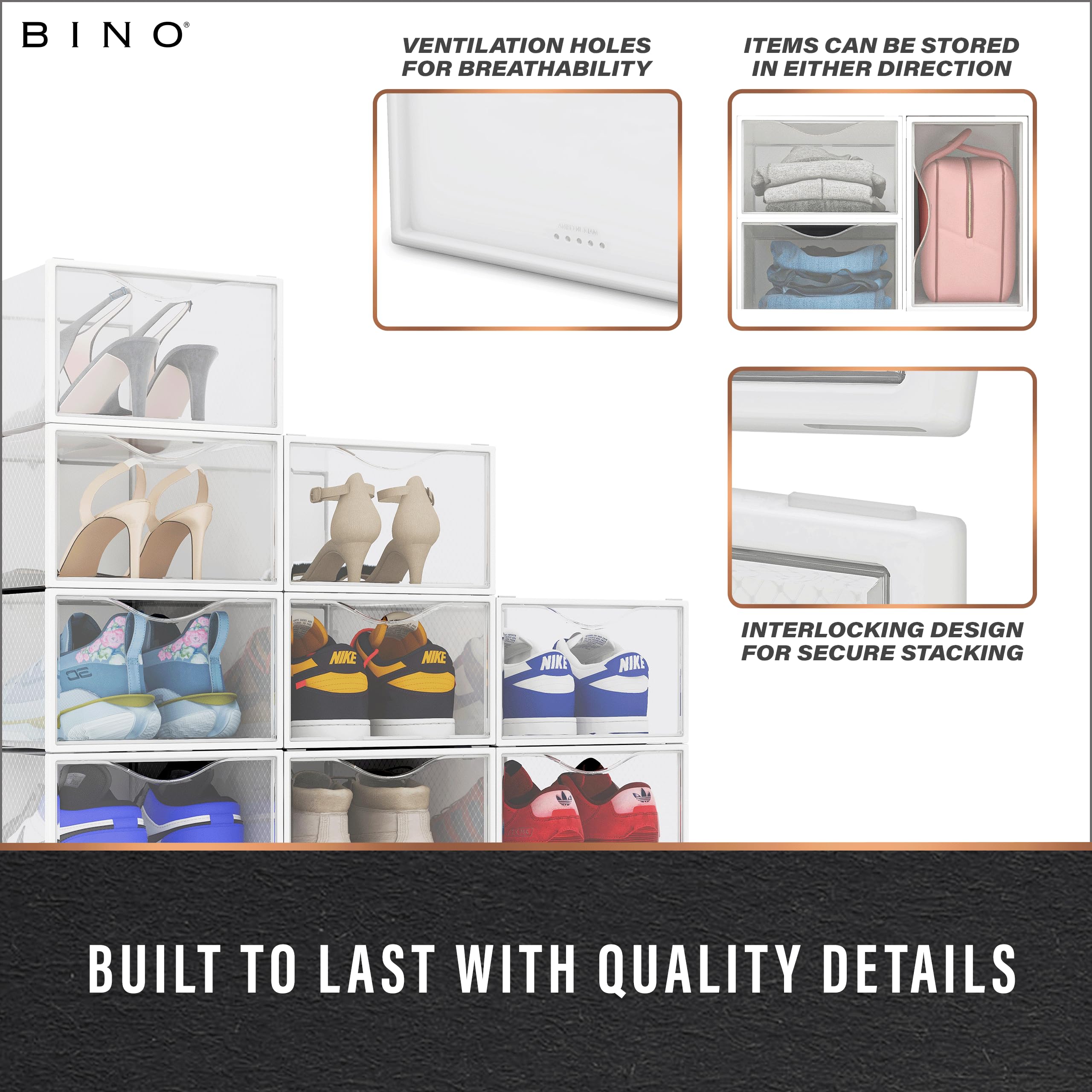 BINO scale with ruler showing dimensions to confirm fit and measuring convenience