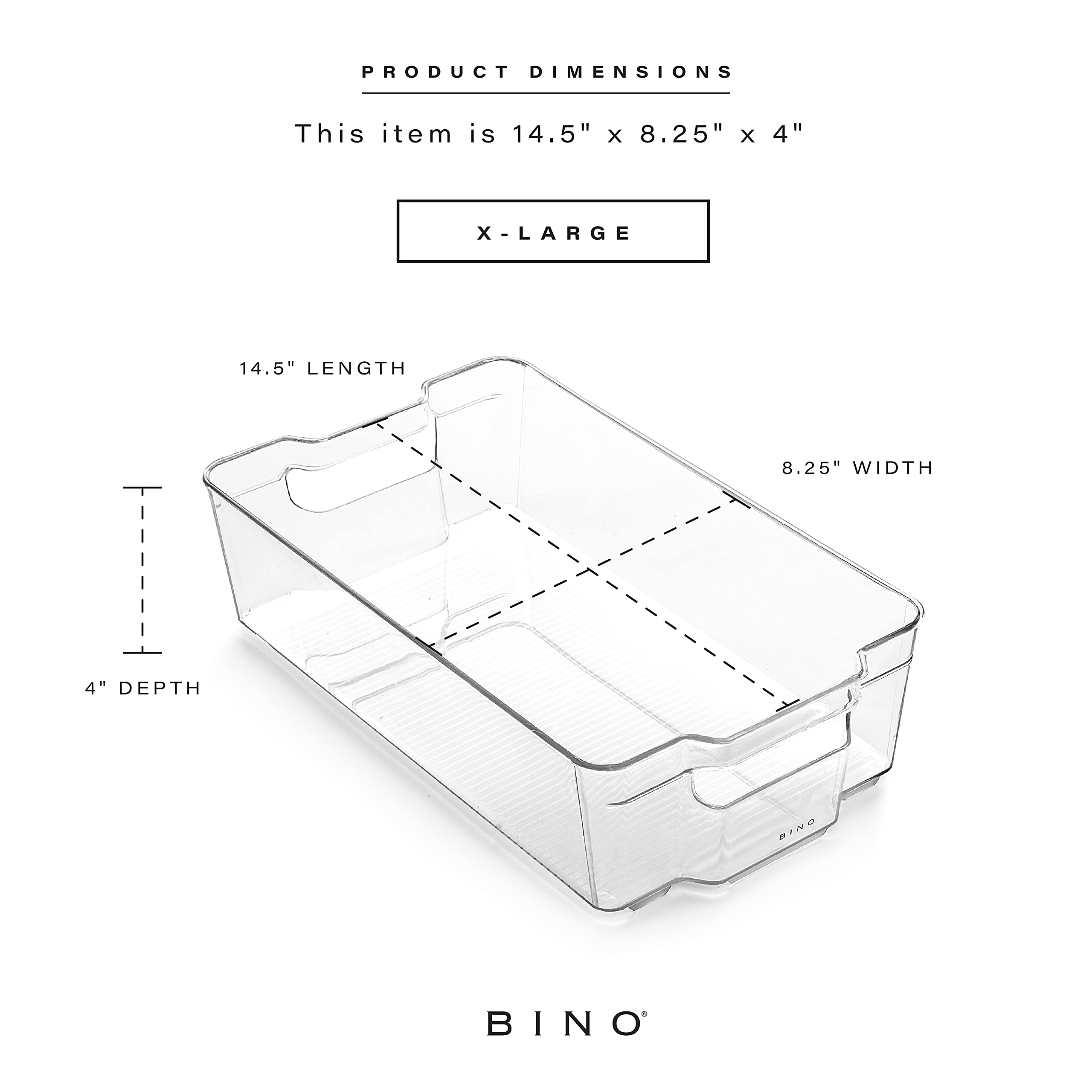 BINO stacked bins in pantry maximizing vertical space and visibility