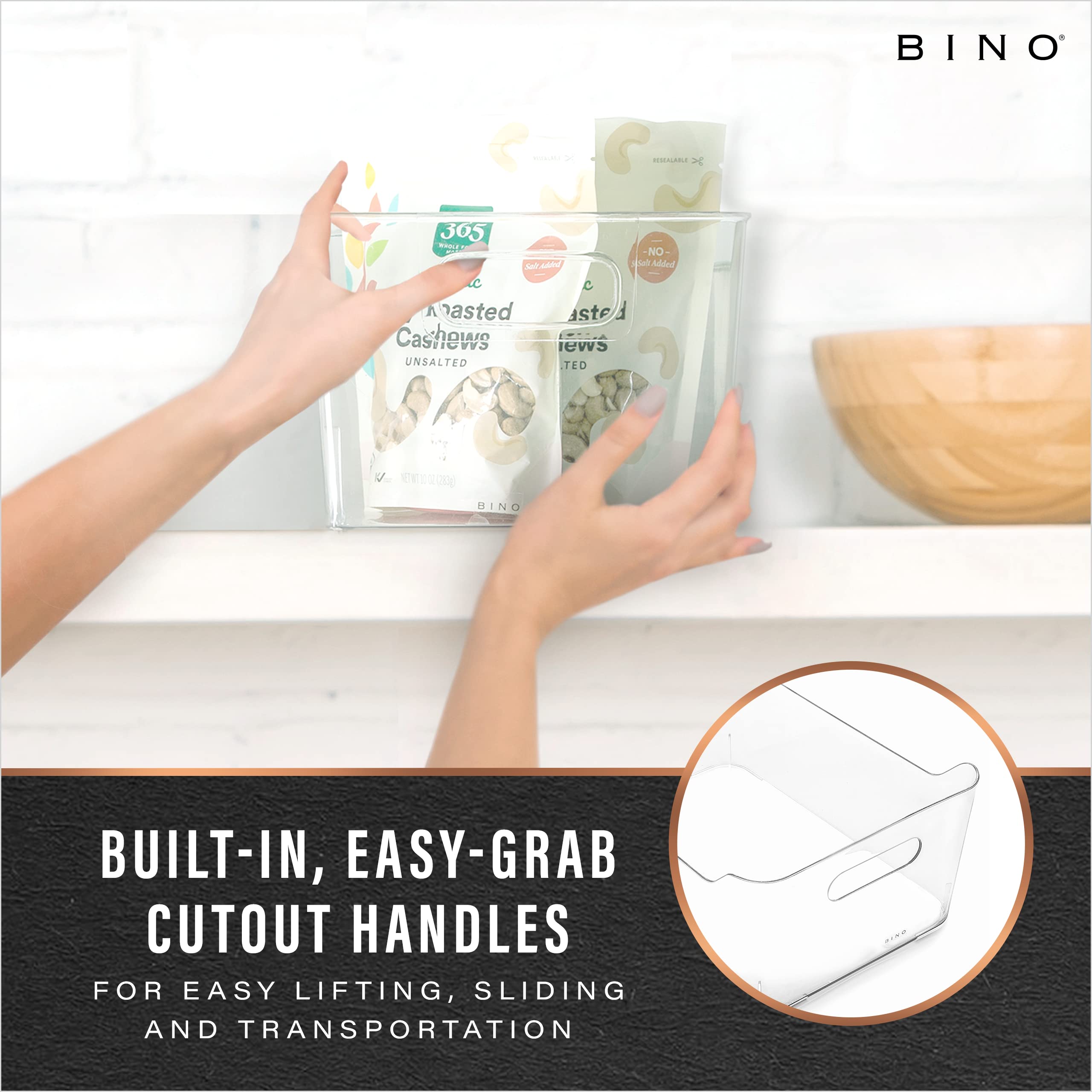 BINO underside texture and rounded edges for durability and grip benefit