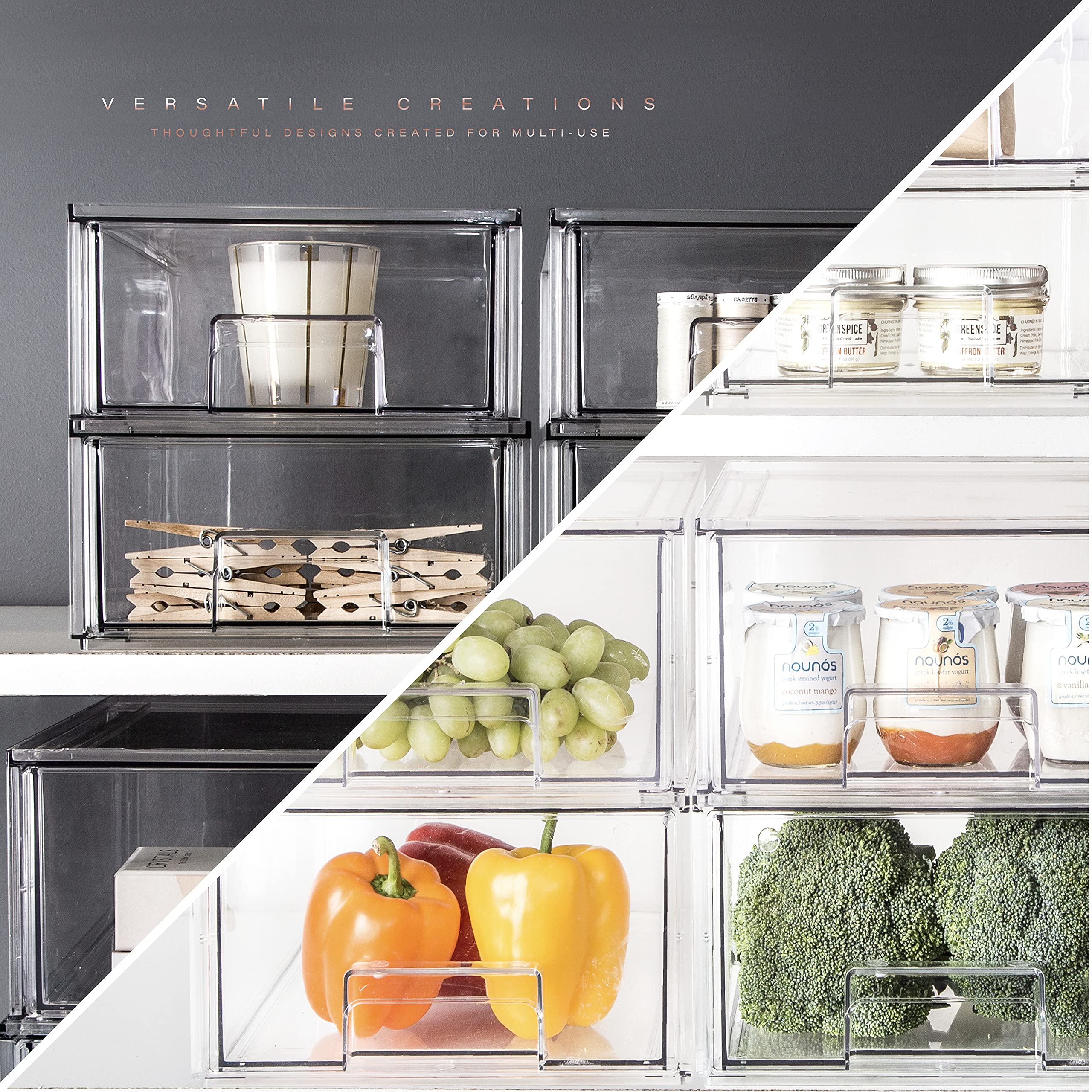 BINO drawers under sink organizing cleaning supplies for neatness