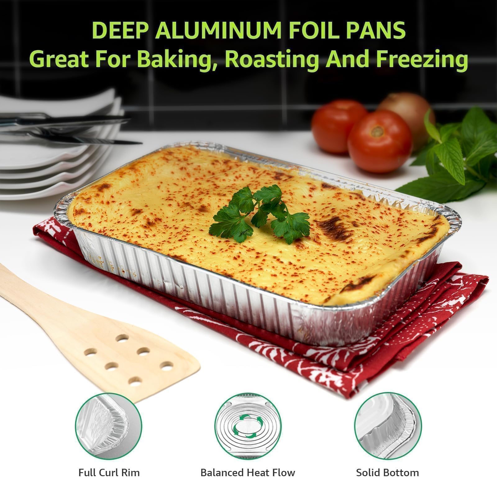 biocean pan sealed with foil in fridge for easy meal storage