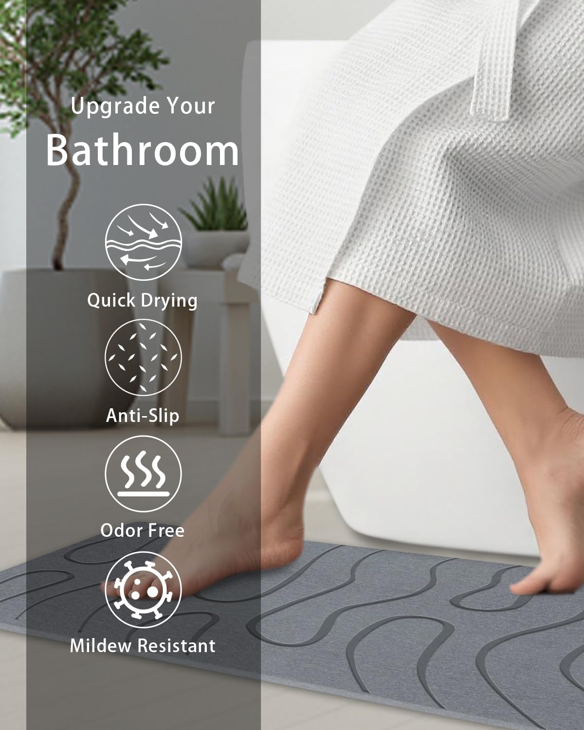 BIOIWGY reinforced rubber base detail for non-slip stability and safety