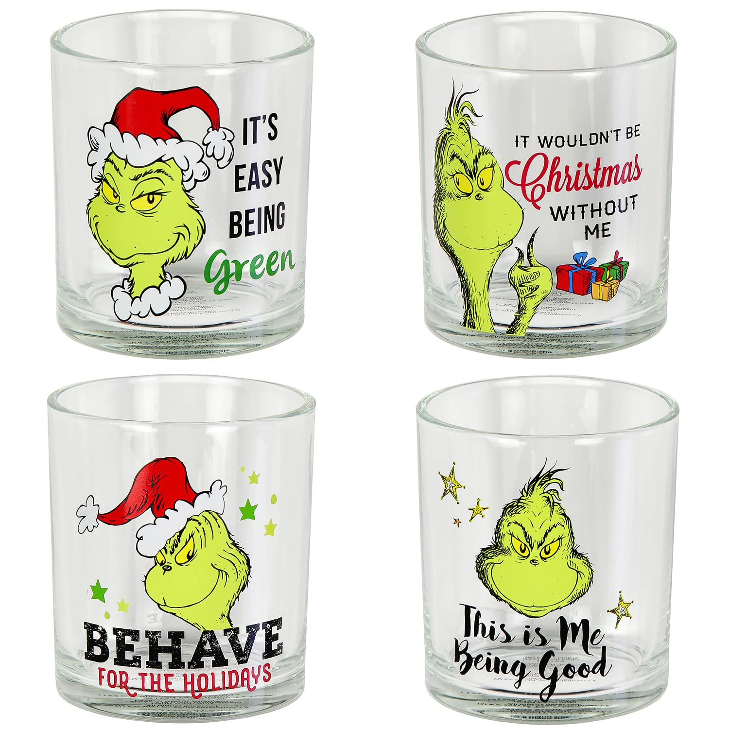 Bioworld Grinch front packaging showing full boxed set and festive appeal