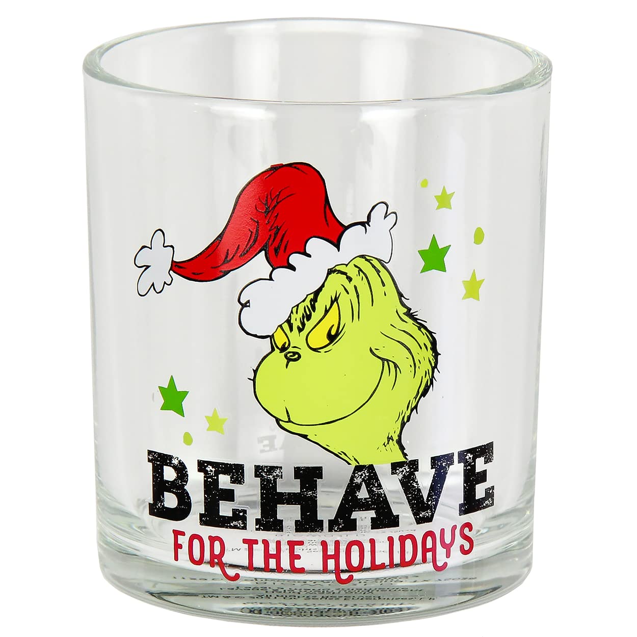 Bioworld Grinch four glasses displayed together for collection view