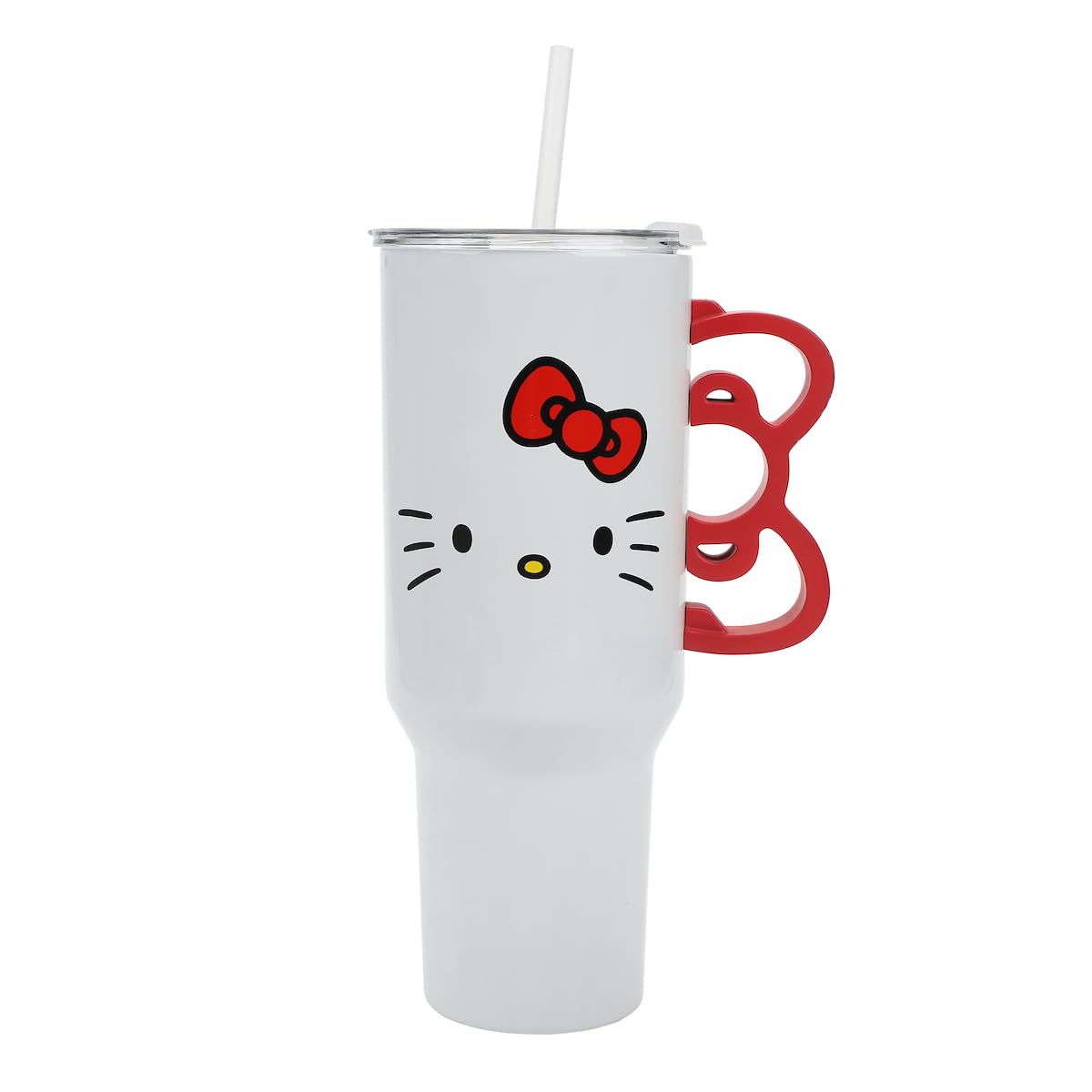 Bioworld Hello Kitty front view showing graphic and benefit: cute daily hydration