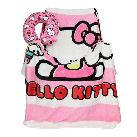 Bioworld Hello Kitty front packaging showing complete travel set and cute design