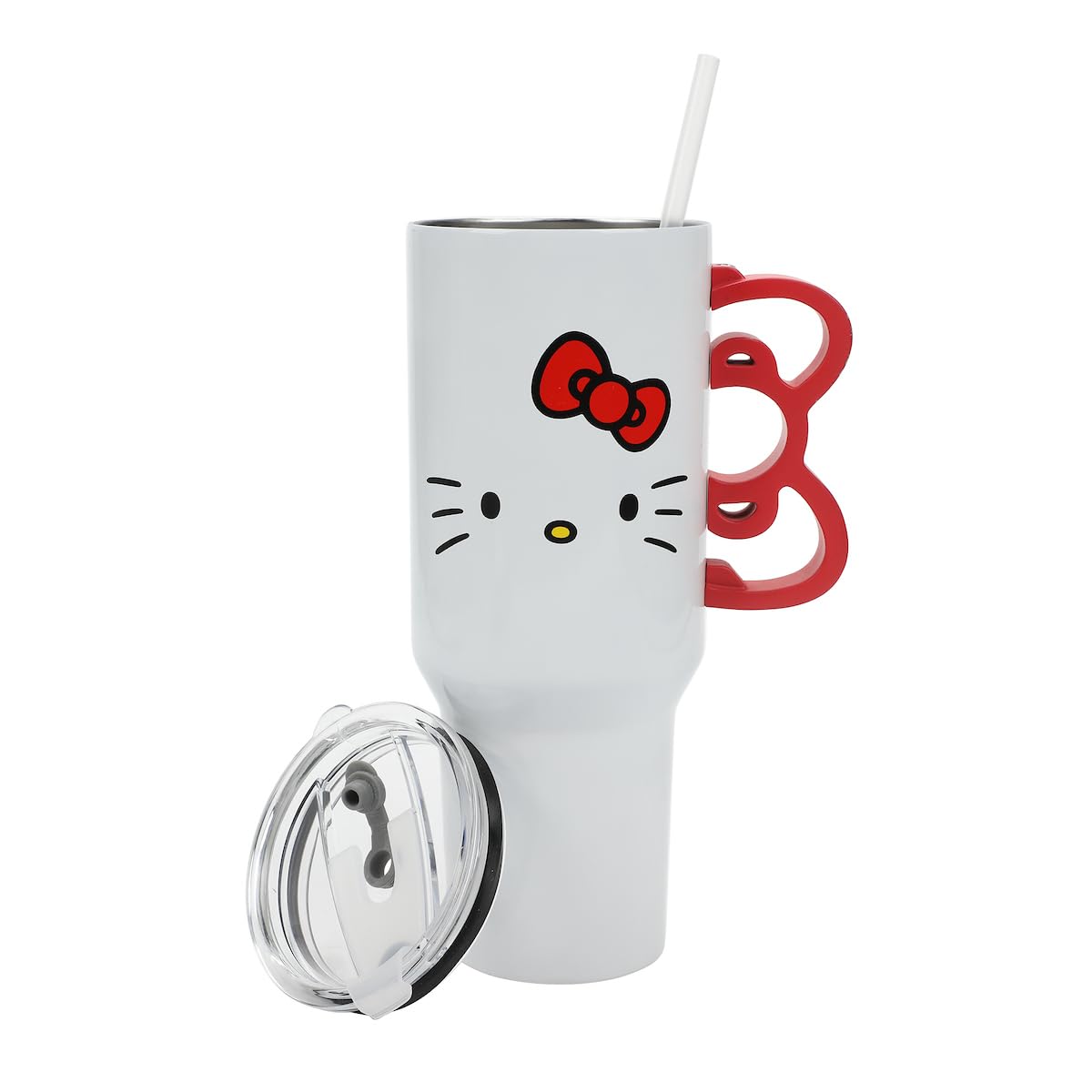 Bioworld Hello Kitty interior stainless steel view showing durable construction