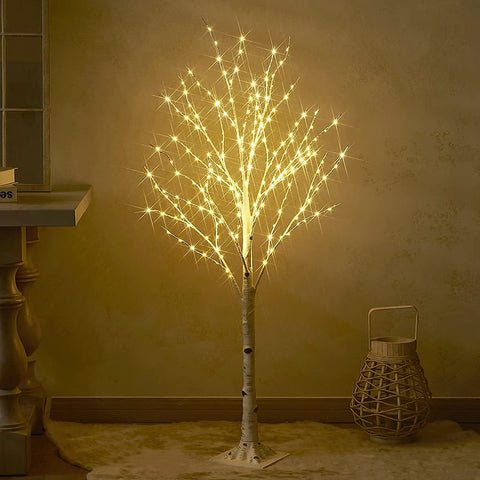 Birchlitland branch close-up showing 200 micro LEDs benefit ambience