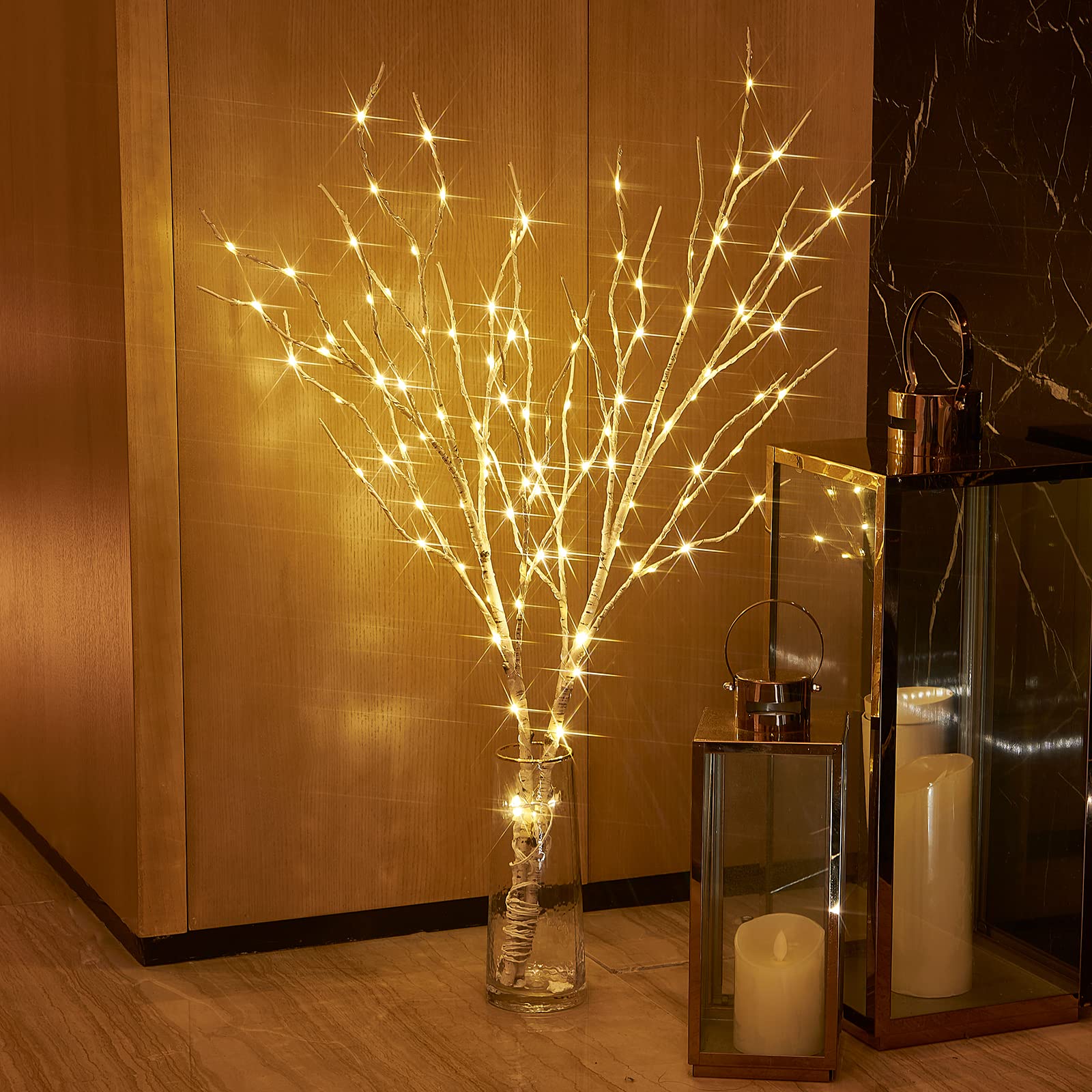 Birchlitland branches arranged in vase as table centerpiece styling benefit