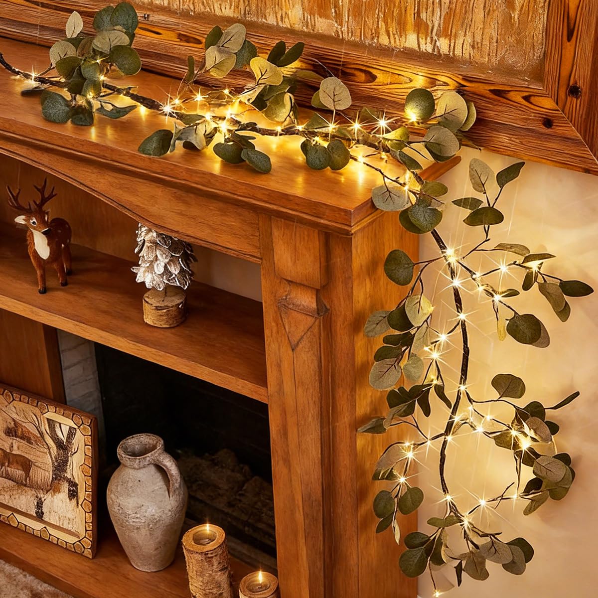 Birchlitland garland on patio table creating cozy evening atmosphere benefit