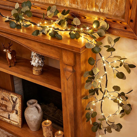 Birchlitland garland on patio table creating cozy evening atmosphere benefit