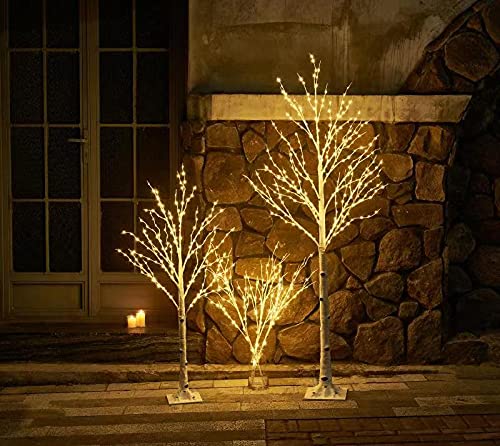 Birchlitland tree in living room adding soft mood lighting