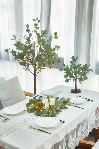 Birchlitland garland formed into wreath showing convertible styling benefit