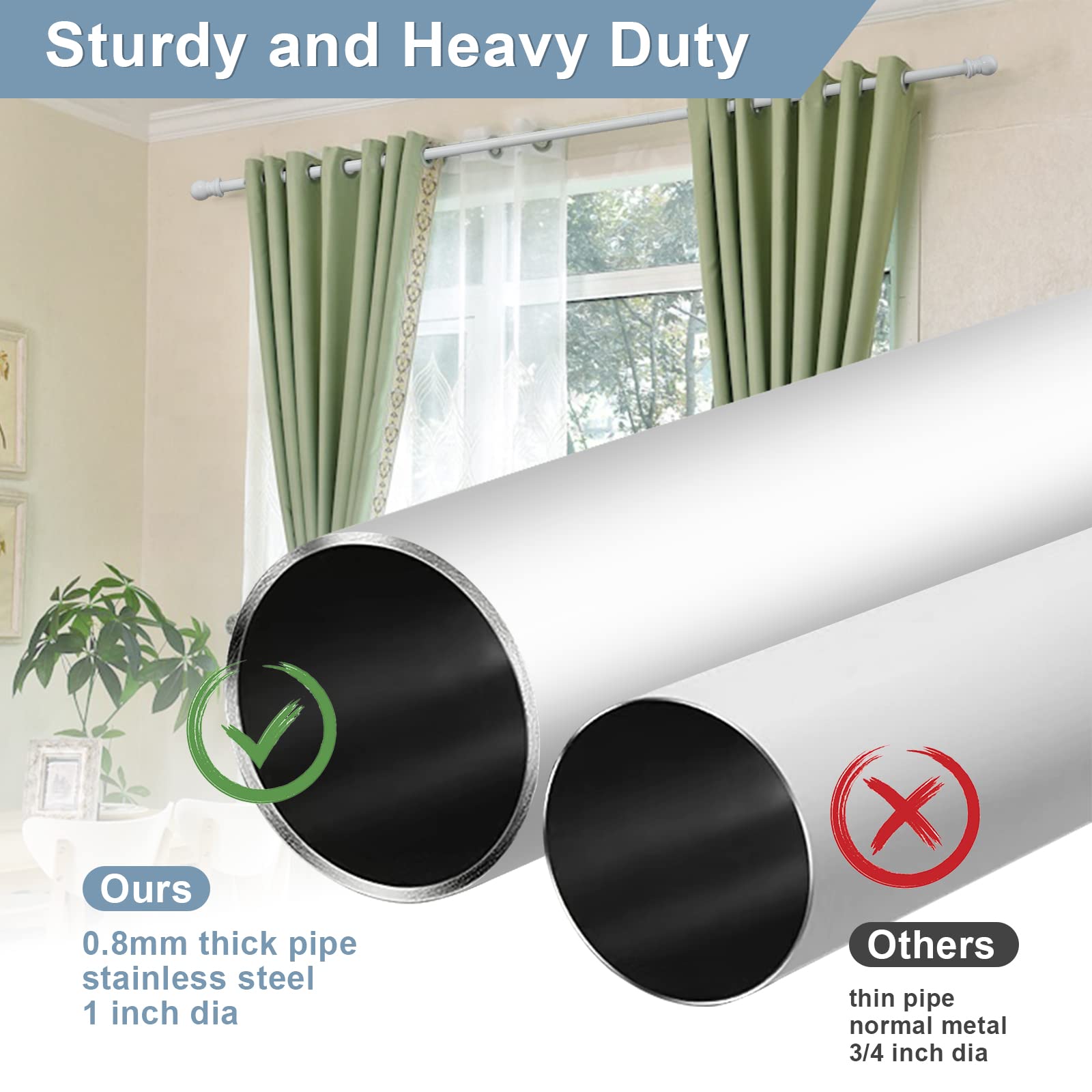 Bird Twig closeup steel tube texture highlights 1-inch thickness and no-sag strength